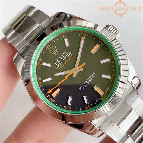 swiss rolex milgauss replica|rolex milgauss white face.